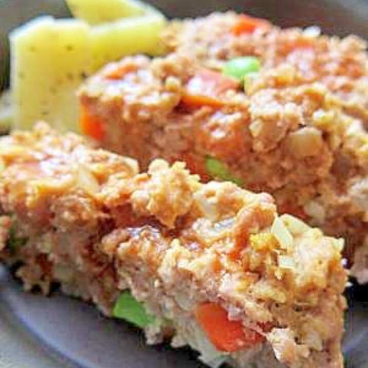 ルクエスチームケースで作る 野菜のミートローフ レシピ 作り方 By Chocoron 楽天レシピ